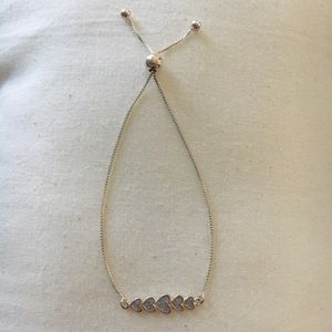 Tiered heart bracelet